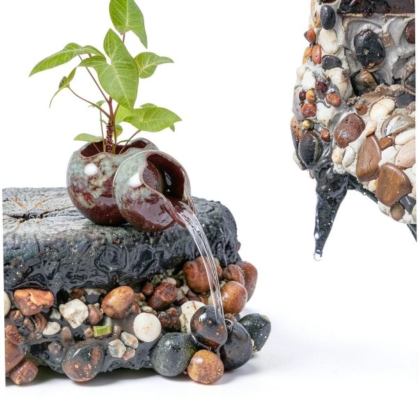 Parliky Pond Water Spitter U-Shaped Spout Garden Fountain-5