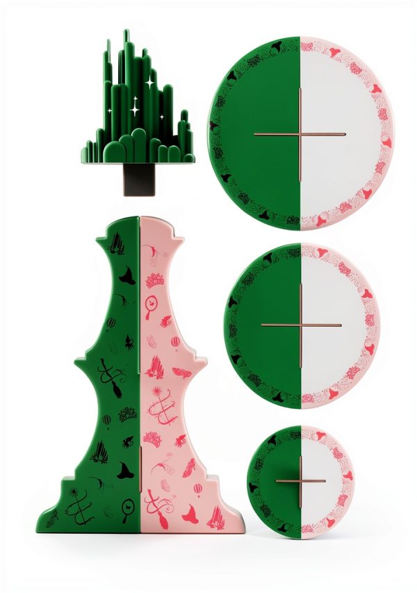 Cupcake Stand Pink Green Witch Tower Xo Fetti Plastic-2