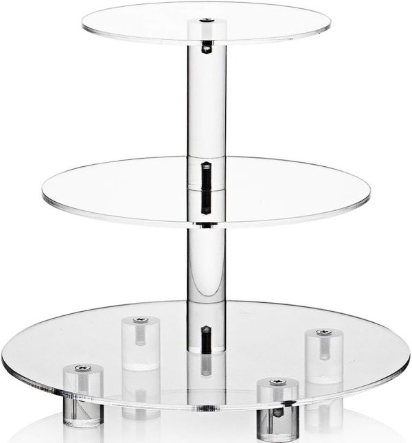 Wish Wedding Acrylic Cupcake Stand Tiered Display Food Grade-0