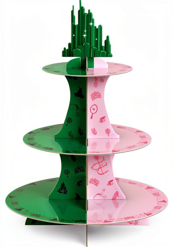 Cupcake Stand Pink Green Witch Tower Xo Fetti Plastic-0