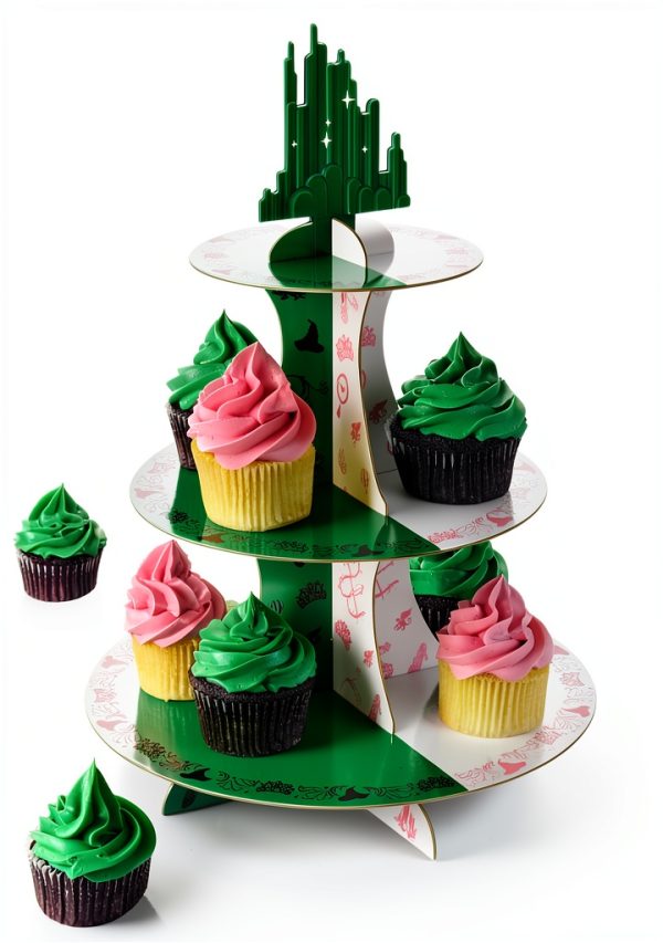 Cupcake Stand Pink Green Witch Tower Xo Fetti Plastic-5