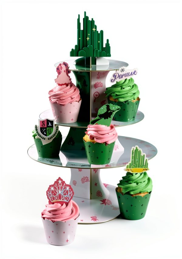 Cupcake Stand Pink Green Witch Tower Xo Fetti Plastic-1