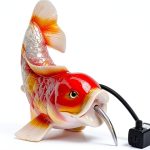 Koi Water Fountain by GYX shop Red Resin-0