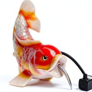 Koi Water Fountain by GYX shop Red Resin-0