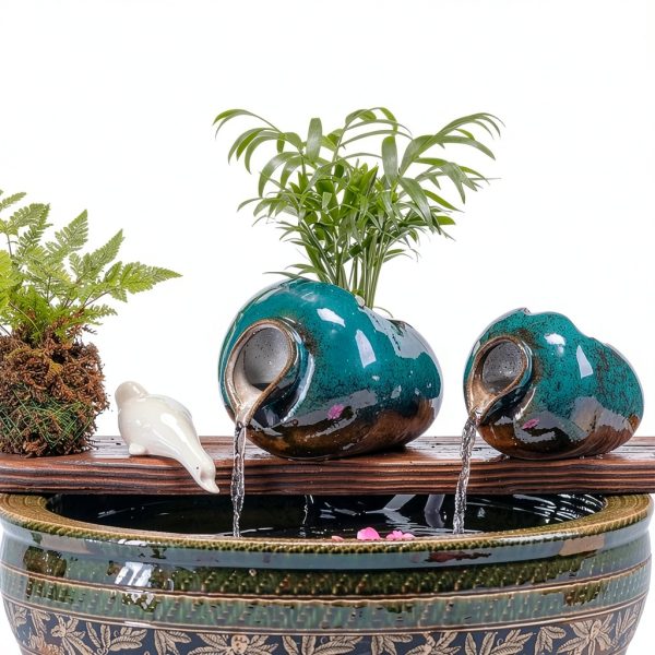 Pond Water Spitter GUQASDV Resin Jar Design-5
