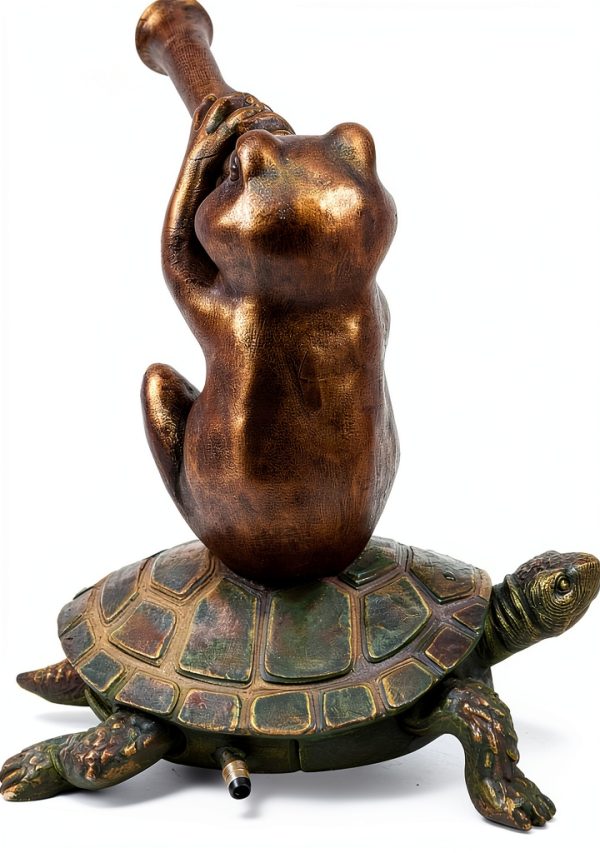 Aquascape Jazz Frog Spitter Polystone Pond Water Feature 13"-5