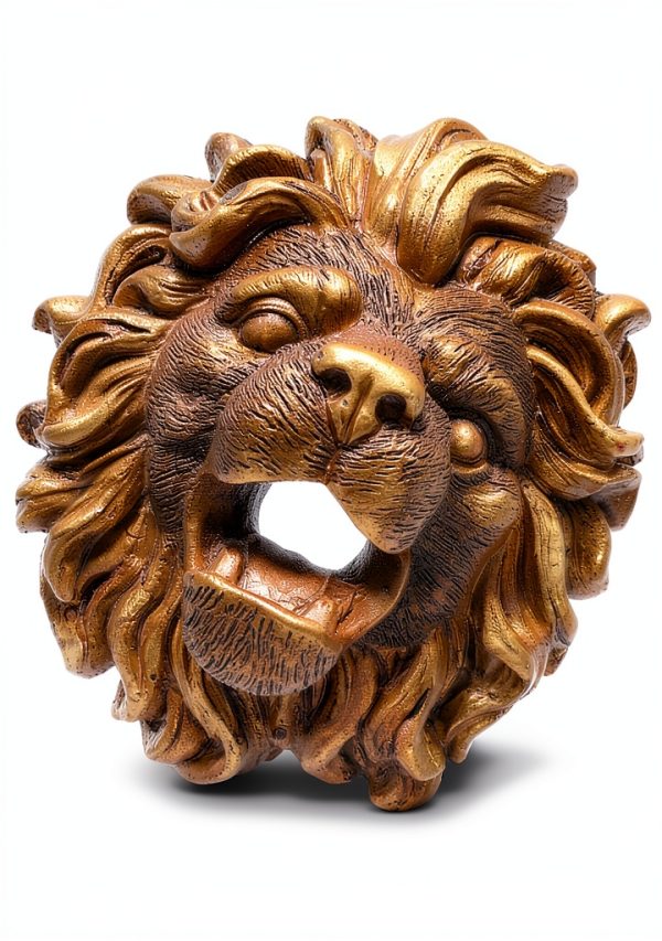 PRETYZOOM Lion Head Fountain Nozzle Wall Mount Pond Water Spitter-8