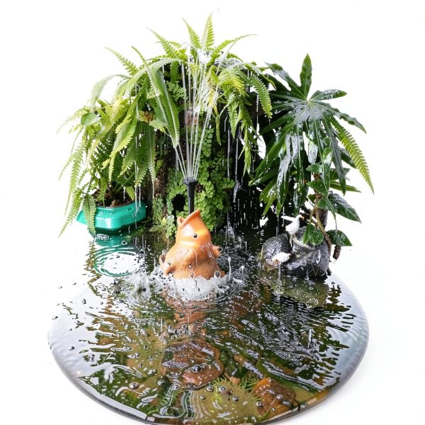 ESiiFuu Ceramic Pond Spitter Vintage Water Fountain-2
