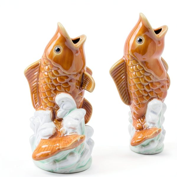 ESiiFuu Ceramic Pond Spitter Vintage Water Fountain-3