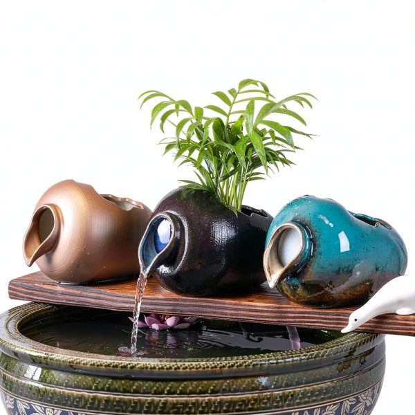 Pond Water Spitter GUQASDV Resin Jar Design-1