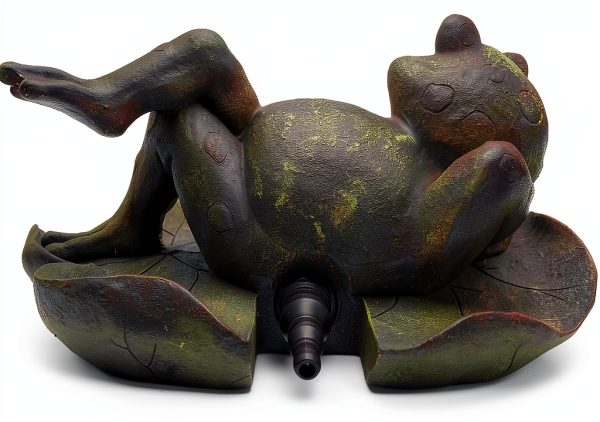 Cobalt Aquatics Pond Water Spitter Frog Resin Aerator Model 16000-2