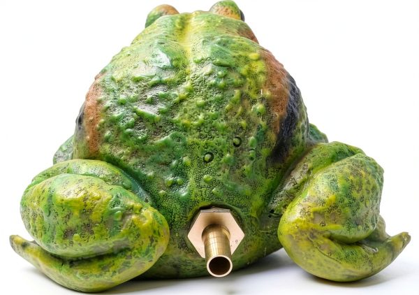 Happy Frog Pond Spitter by Green Vista Resin-1