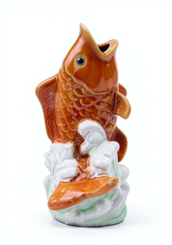 ESiiFuu Ceramic Pond Spitter Vintage Water Fountain-6