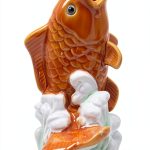 ESiiFuu Ceramic Pond Spitter Vintage Water Fountain-0