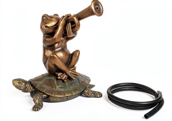 Aquascape Jazz Frog Spitter Polystone Pond Water Feature 13"-2