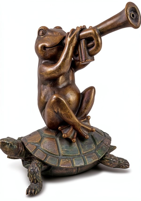 Aquascape Jazz Frog Spitter Polystone Pond Water Feature 13"-0