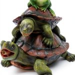 Green Vista Turtle Pond Water Spitter Resin Design-0