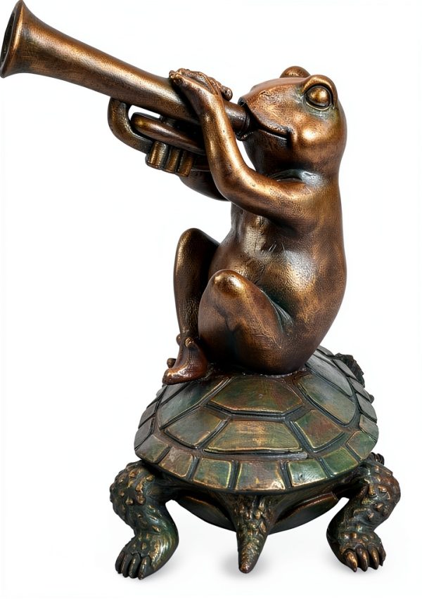 Aquascape Jazz Frog Spitter Polystone Pond Water Feature 13"-3
