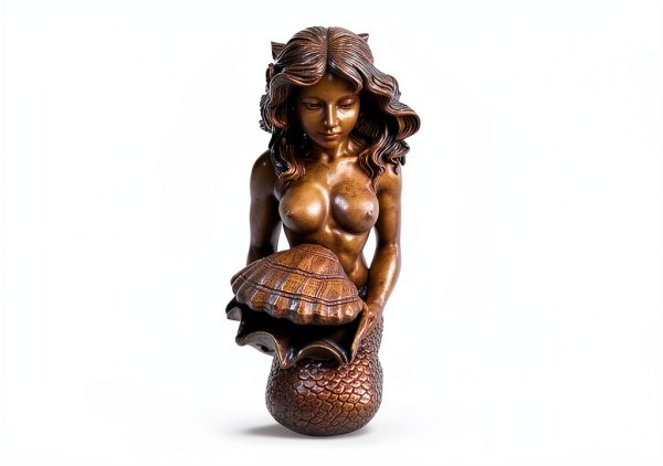 Pond Water Spitter Michelle Mermaid by Pond H2o Gold 18in Polyresin-0