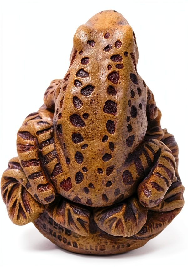 Massarelli's Frog Pond Spitter Cast Stone Garden Statue Brown-2