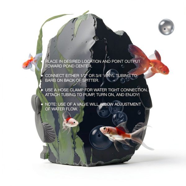 Pond Water Spitter Cobalt Aquatics Koi UV-Resistant Resin Model 16001-4