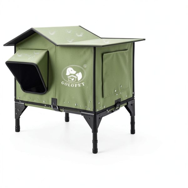 Heated Cat House Outdoor 21x17x17 GOLOPET with Intelligent Controller-6