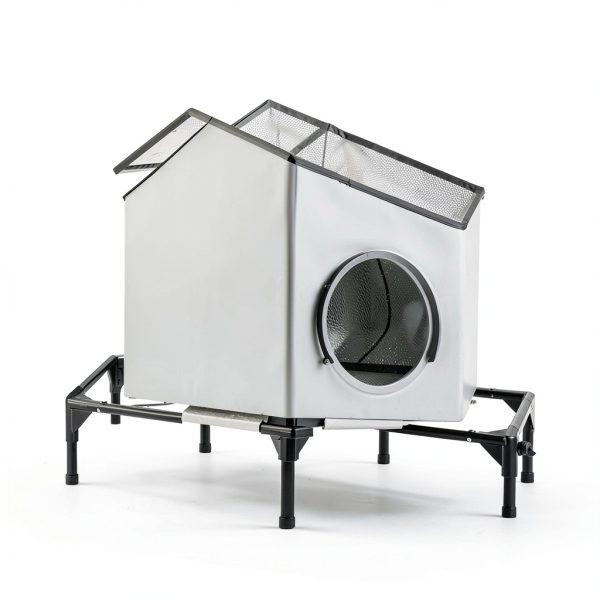 Heated Outdoor Cat House Txunocy Waterproof Insulated Shelter ZLC-CAT-7