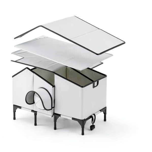 Heated Outdoor Cat House Txunocy Waterproof Insulated Shelter ZLC-CAT-6