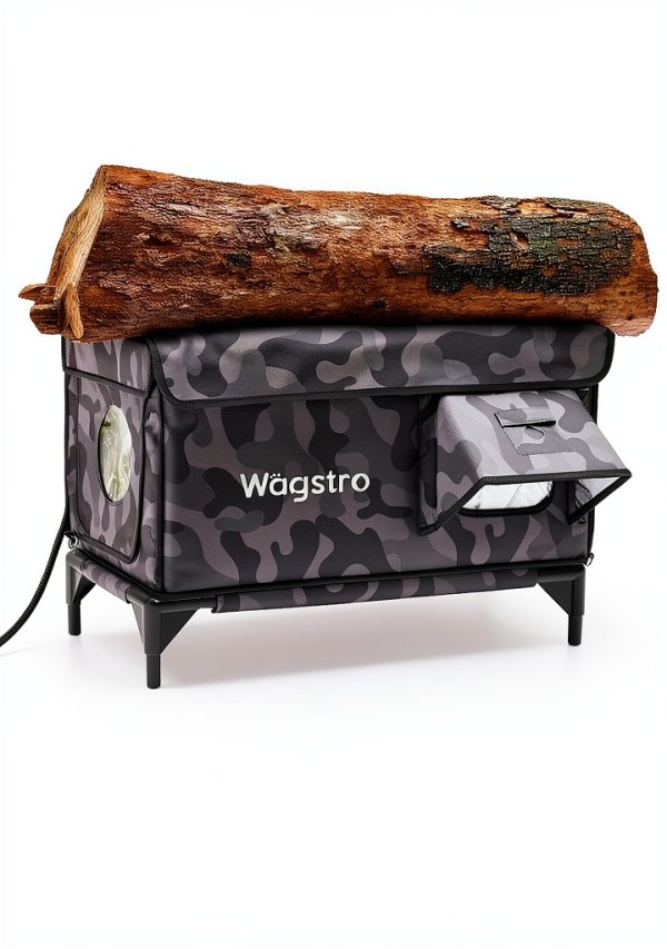 Wagstro Heated Cat House Outdoor Black Camo 256x165x18 Inch-2