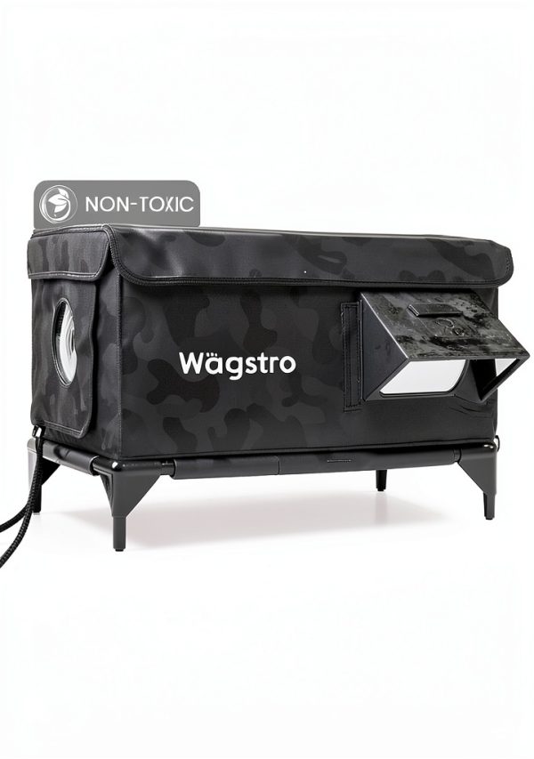 Wagstro Heated Cat House Outdoor Black Camo 256x165x18 Inch-1