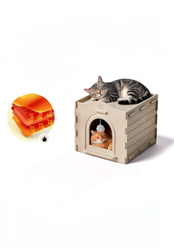 Indoor Cat House Apasiri Warm Insulated Durable Condo-1