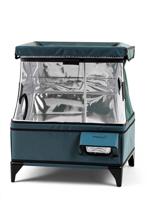 Indestructible Heated Cat House for Outside Winter, 100% Waterproof, Safe Escape Door, Insulated Outdoor Cat Shelter with Heater for Feral Barn Cat Kitty (Forest Green, 26"x16"x18")-4