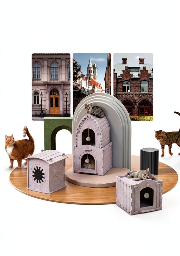 Indoor Cat House Apasiri Warm Insulated Durable Condo-7