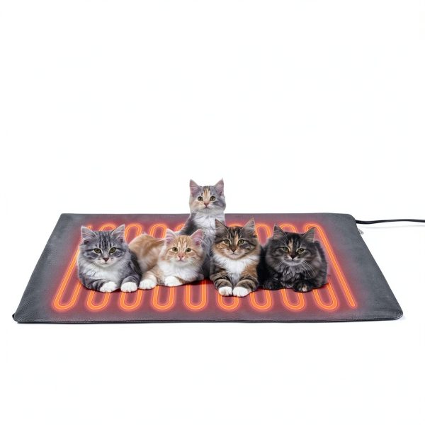 SIWA MARY Heated Cat House for Outside in Winter, Weatherproof Outdoor Cat House with Cat Heating Pad, Waterproof &Safe Escape Door, Insulated Cat Shelter with Heater for Feral Barn Cats Kitty-1